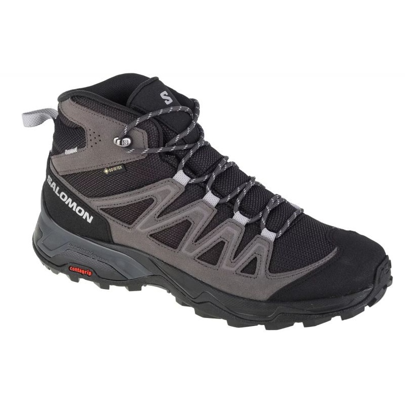 Pantofi Salomon X Ward Leather Mid Gtx M 471817 gri