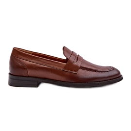 Mocasini din piele pentru barbati Zazoo 1570/1 maro Mocasini din piele pentru barbati Zazoo 1570/1 maro