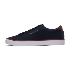 Pantofi Tommy Hilfiger Vulc Core Low Leather M FM0FM04731 DW5 albastru