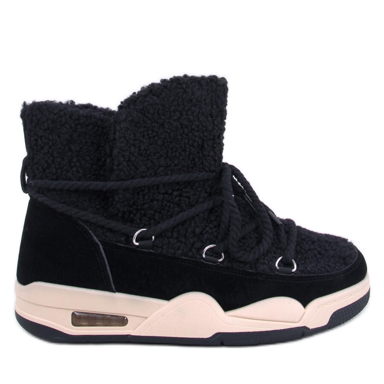 Cizme de zapada izolate Remal Black negru