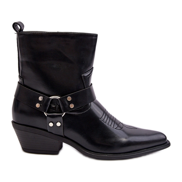 Cizme de cowboy izolate de damă negru Venosa Cizme de cowboy izolate de damă negru Venosa