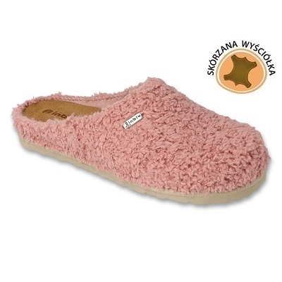 Papuci de damă Inblu cu inserție din piele 155D137 roz