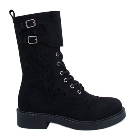 Bradys Botine ajurate negre negru Bradys Botine ajurate negre negru