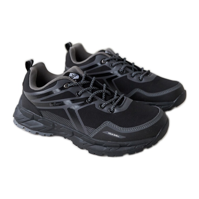 Lee Cooper Black Aqua Shell LCJ-22-01-1372M pantofi sport negru Lee Cooper Black Aqua Shell LCJ-22-01-1372M pantofi sport negru
