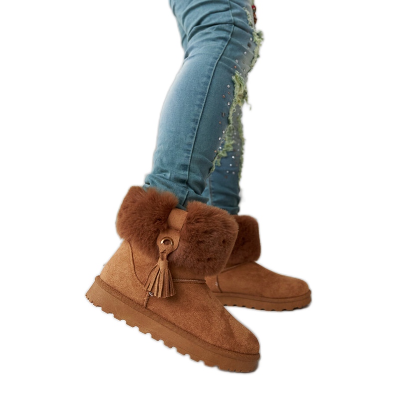 Cizme de zapada maro Gerradino captusite cu blana