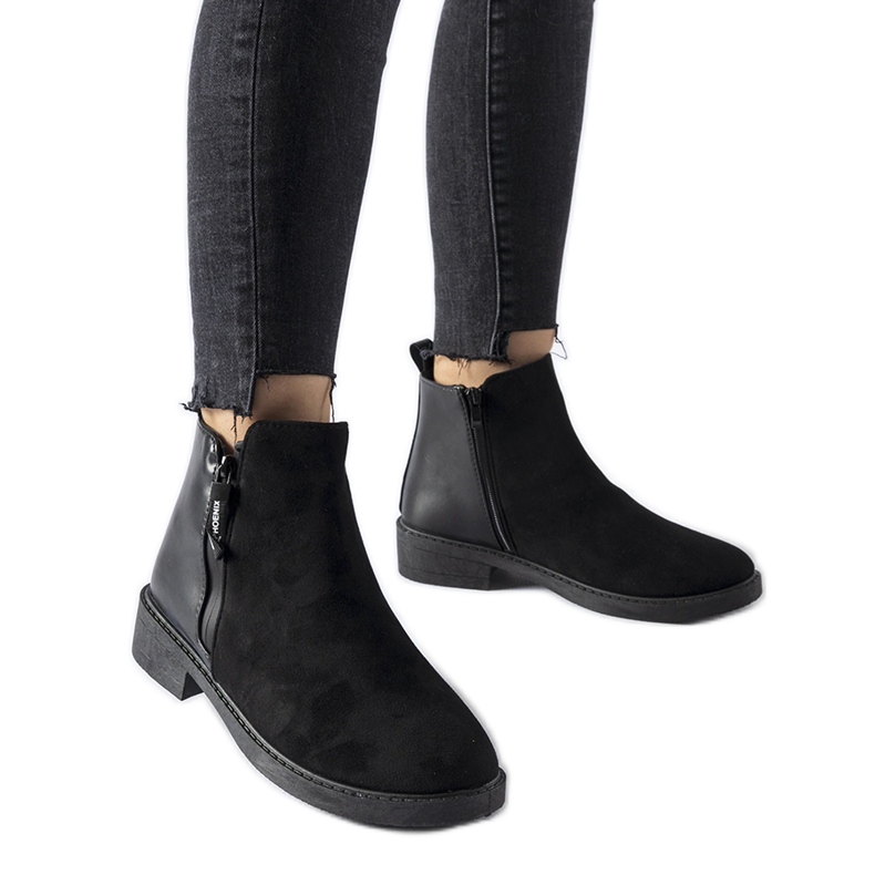 Cizme clasice Montaldo izolate negre negru