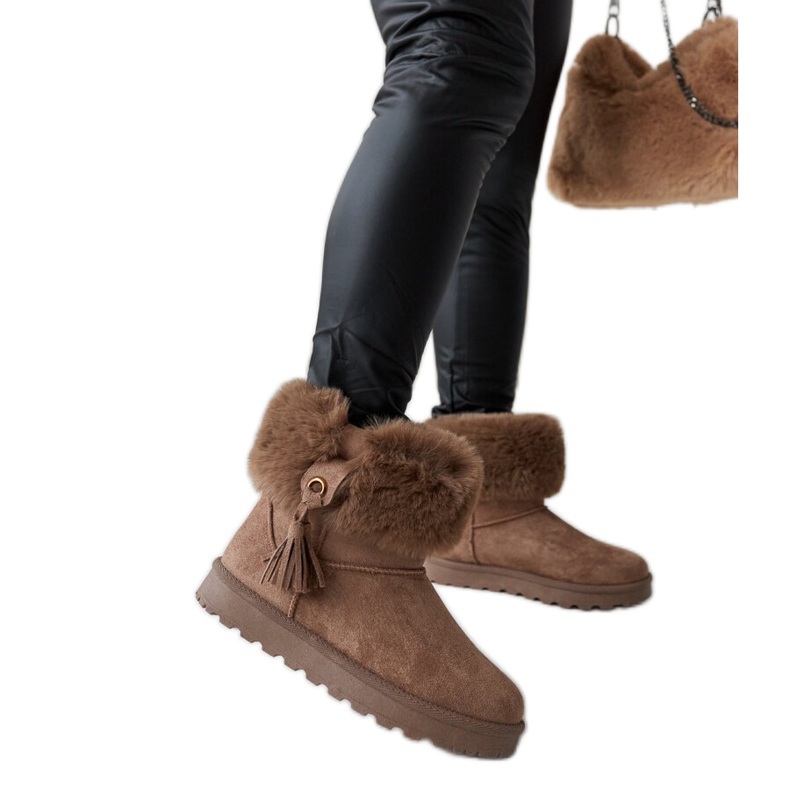 Cizme de zapada maro Gerradino captusite cu blana