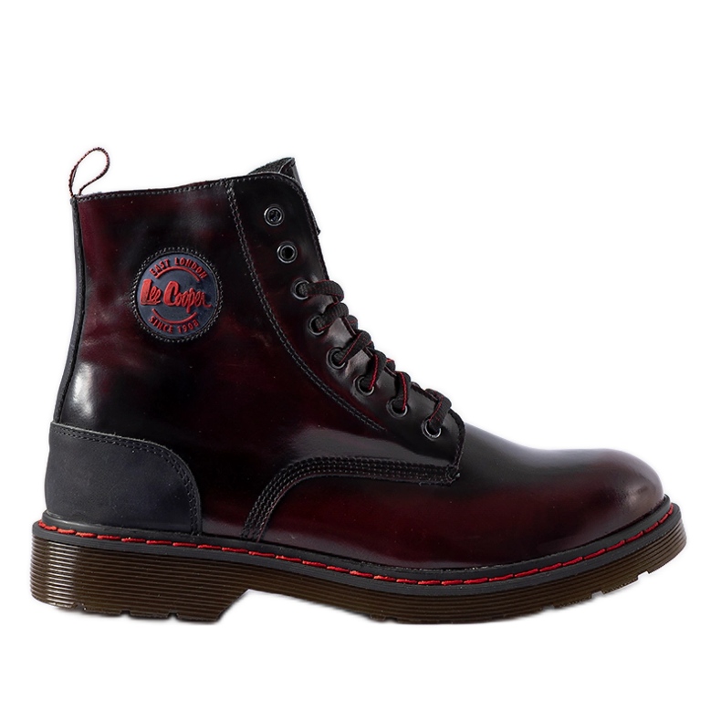 Lee Cooper Cizme izolate bordeaux, piele naturala LCJP-20-01-013 roșu Lee Cooper Cizme izolate bordeaux, piele naturala LCJP-20-01-013 roșu