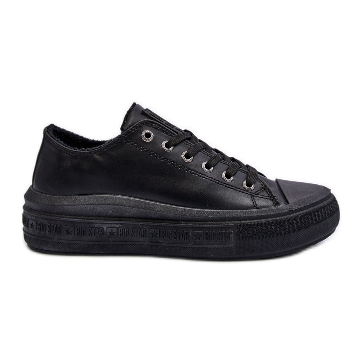 Pantofi de damă izolați negri Big Star MM274031 negru Pantofi de damă izolați negri Big Star MM274031 negru