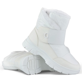 Cizme albe de zapada cu Velcro, cizme izolate pentru iarna Cizme albe de zapada cu Velcro, cizme izolate pentru iarna
