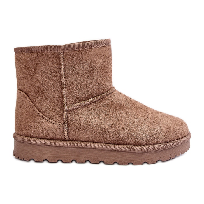 Cizme de zăpadă izolate cu blană Lizio kaki pentru femei bej Cizme de zăpadă izolate cu blană Lizio kaki pentru femei bej