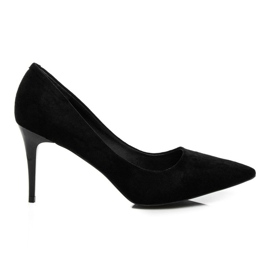Comer Tocuri înalte din piele de căprioară negru Comer Tocuri înalte din piele de căprioară negru