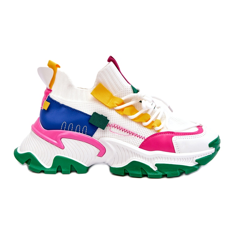 Seastar Pantofi de damă cu șosete, albi și verzi