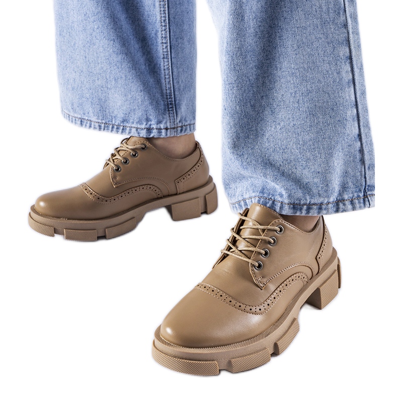 Pantofi maro cu șireturi Piazzetta