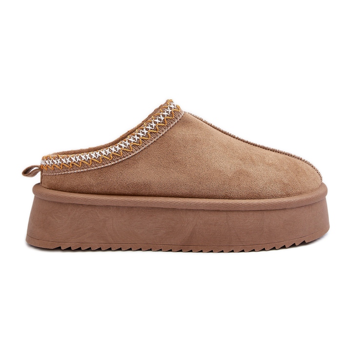 Papuci Sylva Bej, Cu Talpă Groasă Din piele de căprioară ecologică