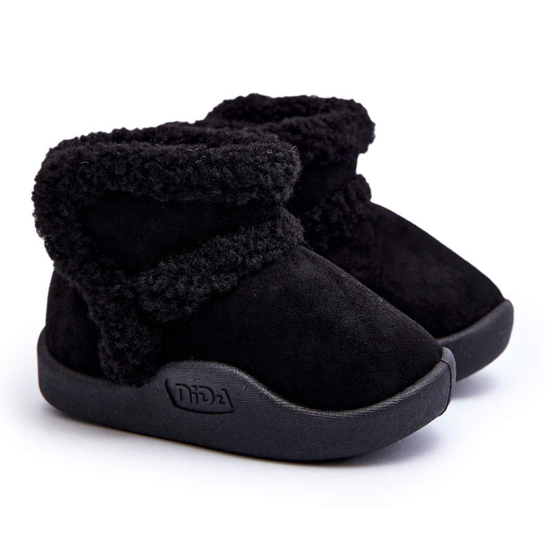 Cizme de zapada cu velcro pentru copii Unitia Neagra negru