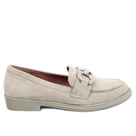 Mocasini clasici Daimer Green din piele intoarsa verde