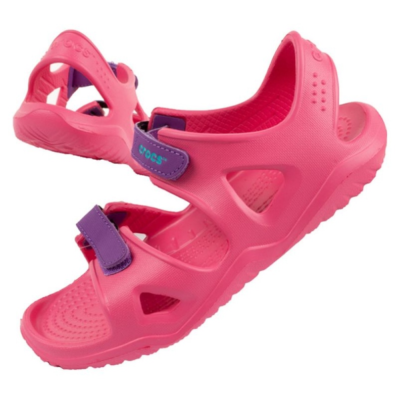 Sandale Crocs Swiftwater Jr 204988-600 roz Sandale Crocs Swiftwater Jr 204988-600 roz