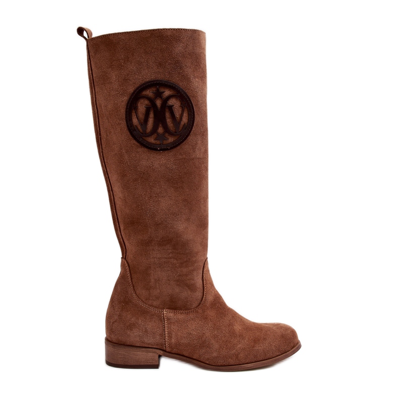 Cizme peste genunchi din piele intoarsa pentru femei Zazoo 3367, maro Cizme peste genunchi din piele intoarsa pentru femei Zazoo 3367, maro