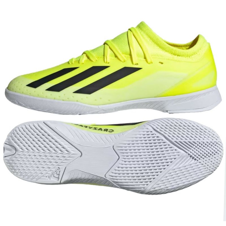 Pantofi de fotbal adidas X Crazyfast League In Jr IF0685 galben