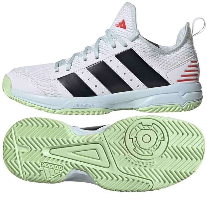 Pantofi de handbal Adidas Stabil Jr ID1137 alb Pantofi de handbal Adidas Stabil Jr ID1137 alb