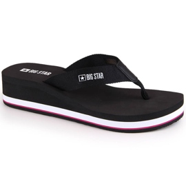 Flip-flops negri pentru damă Big Star JJ274A332 negru