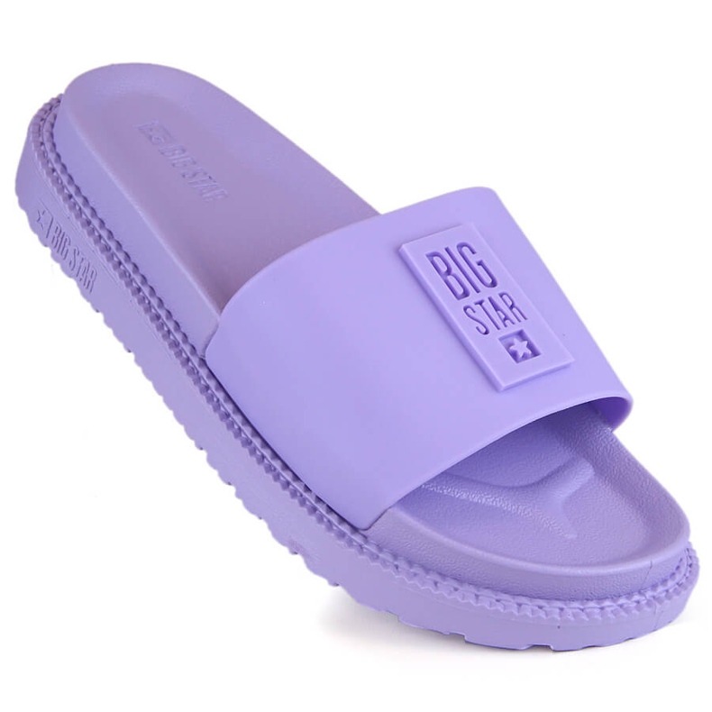Flip-flops de damă mov cu platformă Big Star LL274426 violet
