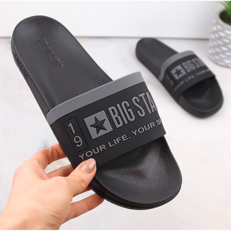 Șlapi sport negri Big Star LL274732 negru