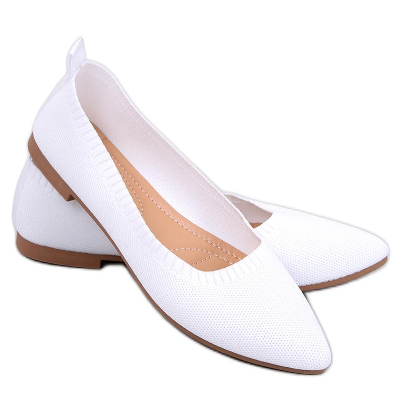 Balerini Kreiss White ajurat alb