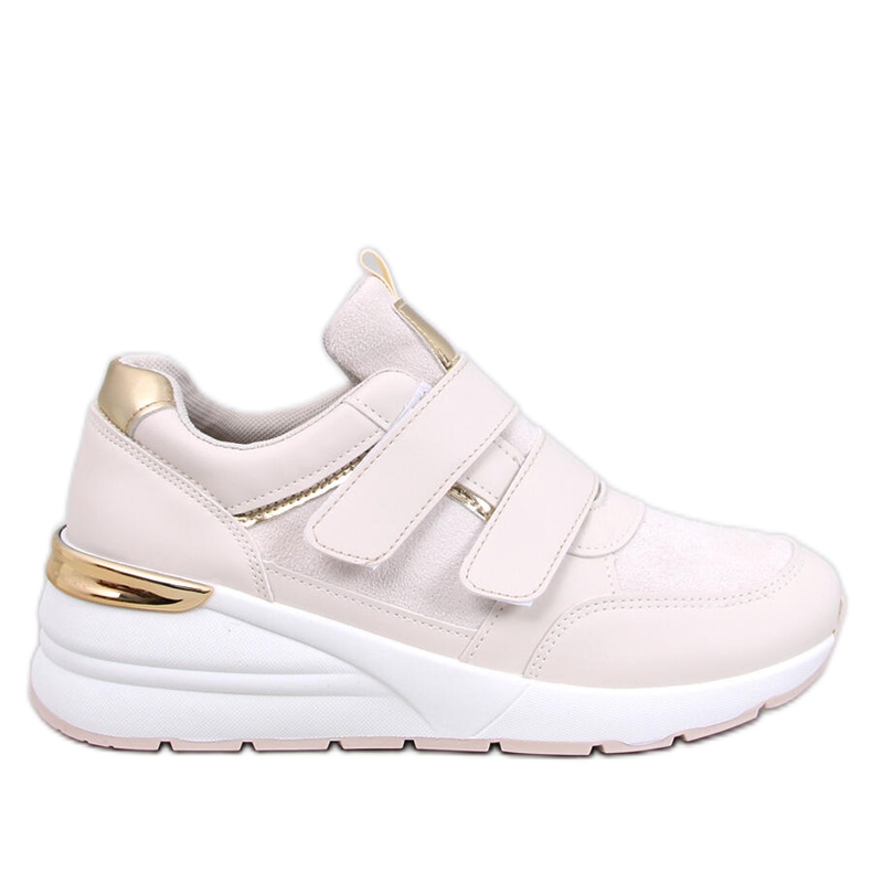 Tenisi Moulton Beige cu velcro bej Tenisi Moulton Beige cu velcro bej