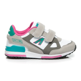 American Club Pantofi sport cu Velcro gri American Club Pantofi sport cu Velcro gri