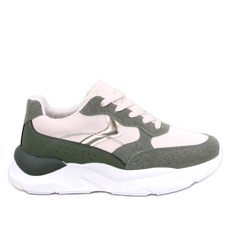 Tenisi Clervie Green cu pană verde Tenisi Clervie Green cu pană verde