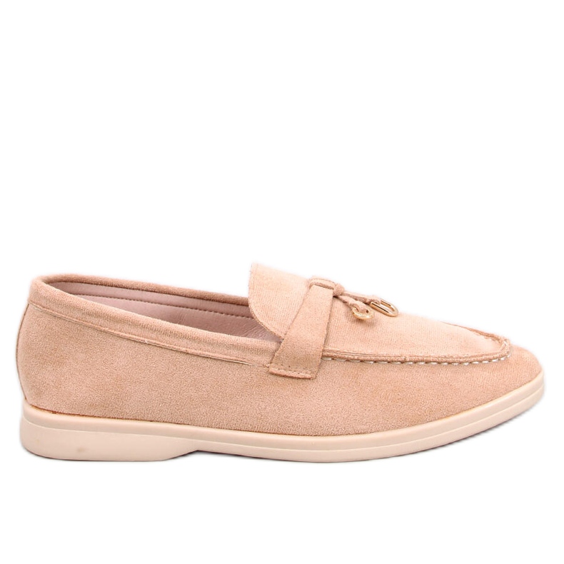 Mocasini Robins Beige din piele intoarsa moale bej Mocasini Robins Beige din piele intoarsa moale bej