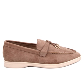 Mocasini Robins Khaki din piele intoarsa moale maro Mocasini Robins Khaki din piele intoarsa moale maro