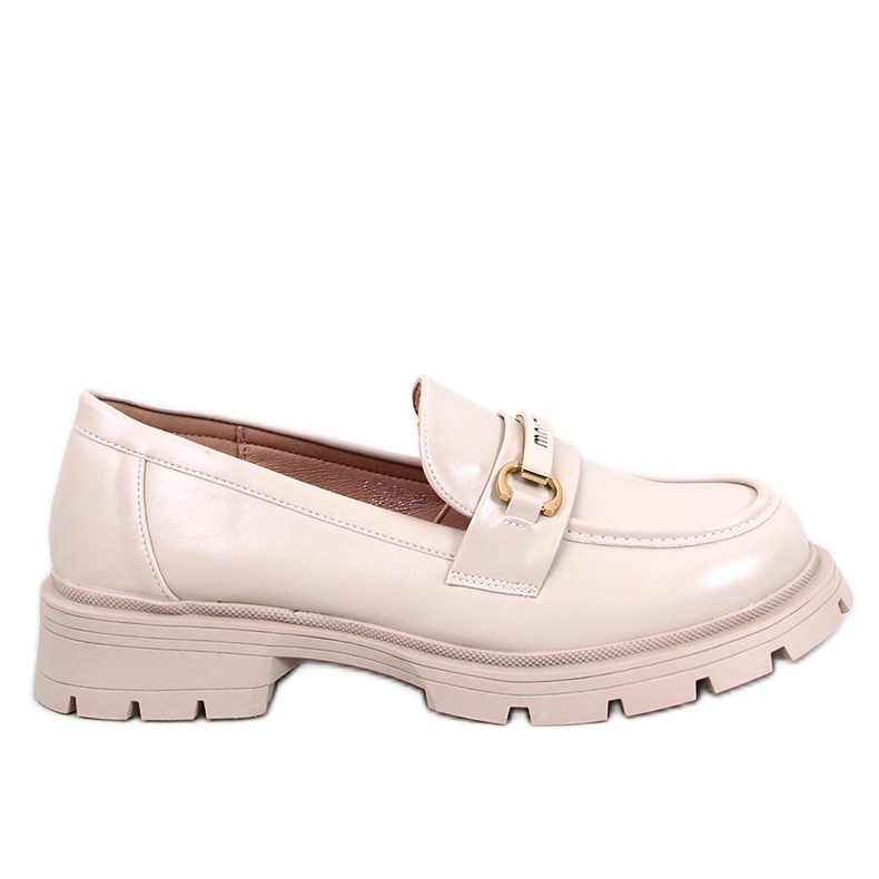 Mocasini cu platforma Emina Beige bej