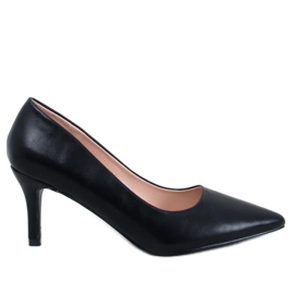 Pompe cu toc mic Lauryn Black negru Pompe cu toc mic Lauryn Black negru