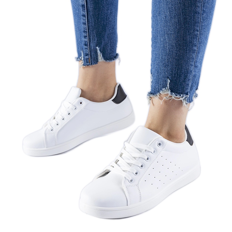 Tenisi Bourassa albi și negri