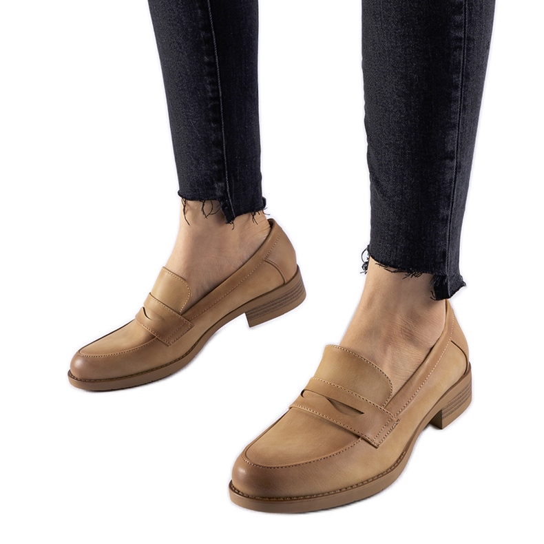 Mocasini Beaufort eleganti de culoare bej