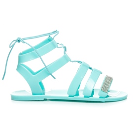 L. Day Cizme romane de cauciuc albastru L. Day Cizme romane de cauciuc albastru