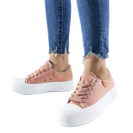 Tenisi roz cu platformă Wernenger