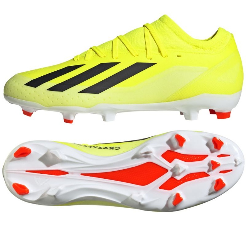 Pantofi Adidas X Crazyfast League Fg M IG0605 galben Pantofi Adidas X Crazyfast League Fg M IG0605 galben