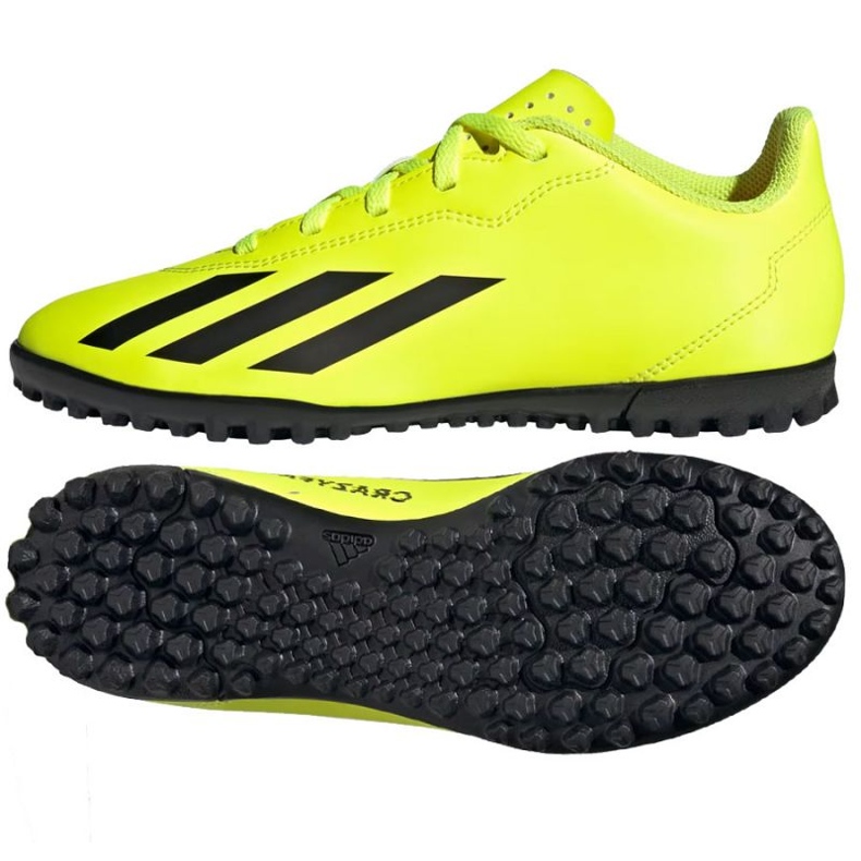 Pantofi Adidas X Crazyfast Club Tf Jr IF0707 galben Pantofi Adidas X Crazyfast Club Tf Jr IF0707 galben