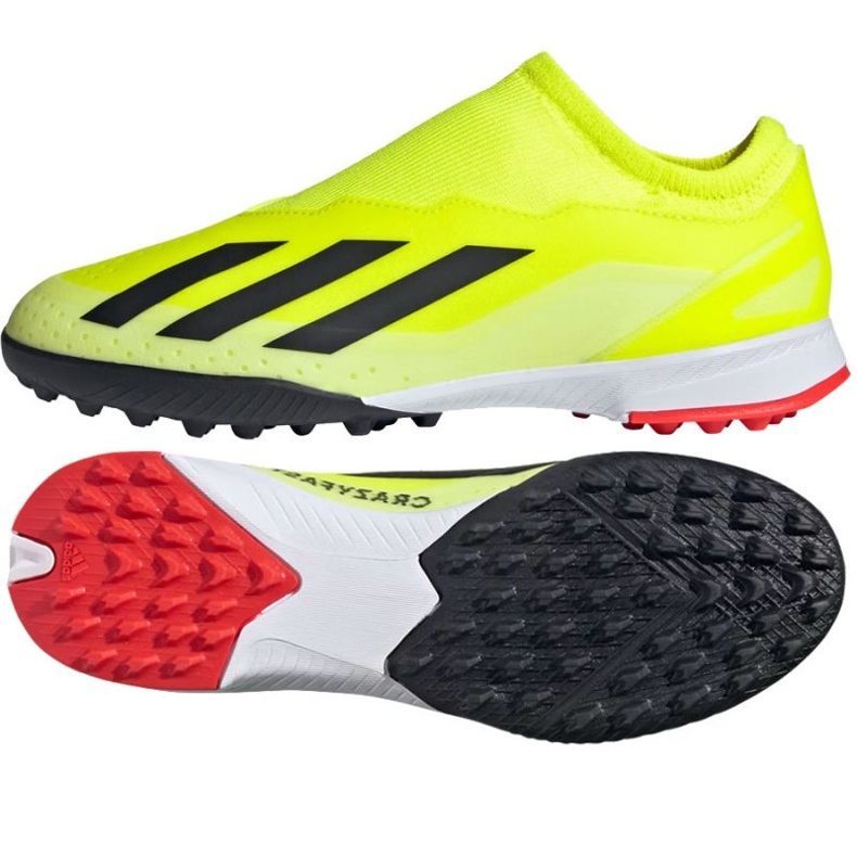 Pantofi Adidas X Crazyfast League Ll Tf Jr IF0686 galben Pantofi Adidas X Crazyfast League Ll Tf Jr IF0686 galben