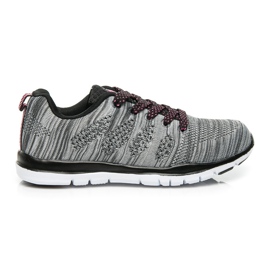 American Club Pantofi sport cu dungi gri American Club Pantofi sport cu dungi gri