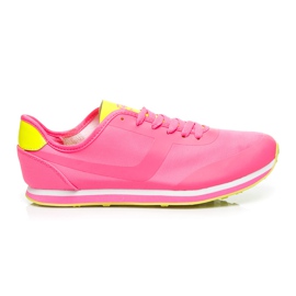 Haker Pantofi sport in doua culori galben roz Haker Pantofi sport in doua culori galben roz