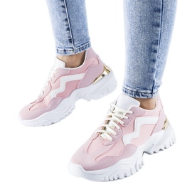 Adidași roz cu talpă Gironic masivă Adidași roz cu talpă Gironic masivă