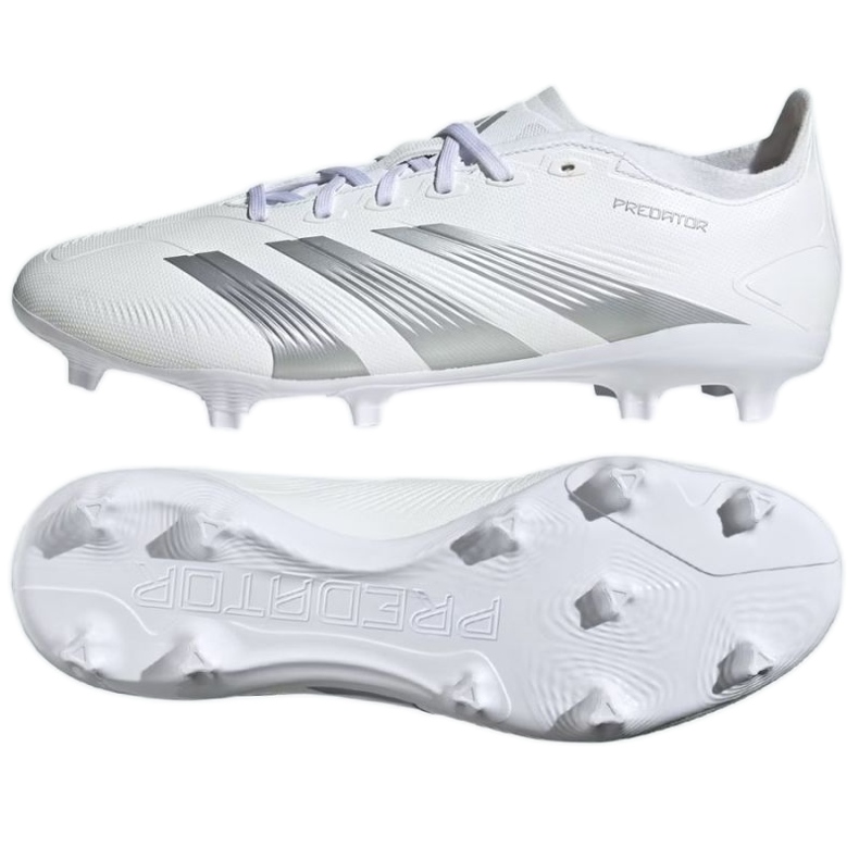 Pantofi de fotbal adidas Predator League L Fg M IE2372 alb