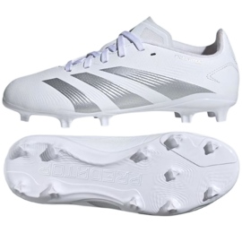 Pantofi de fotbal Adidas Predator League L Jr Fg IG7749 alb