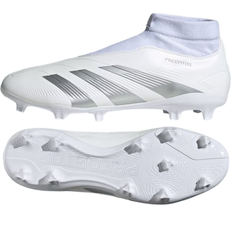 Pantofi de fotbal Adidas Predator League Ll Fg M IG7767 alb