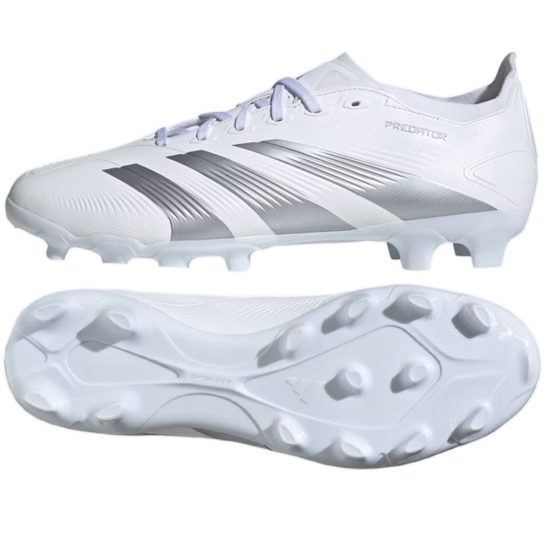 Pantofi de fotbal Adidas Predator League L Mg M IE2611 alb Pantofi de fotbal Adidas Predator League L Mg M IE2611 alb